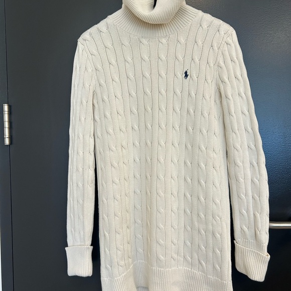 Polo Sport Ralph Lauren M GUC cable knit/ fisherman knit turtle neck dress - Picture 15 of 15